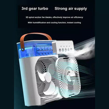 Portable Mini USB Air Humidifier Fan Water Mist Cooler 3-in-1 Cooler Fan LED Night Lights Air Conditioner Mini Electric Fan
