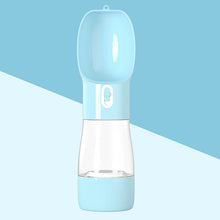 2-in-1 Portable Pet Water Bottle & Food Dispenser | Travel Dog & Cat Feeder with Drinking Bowl
