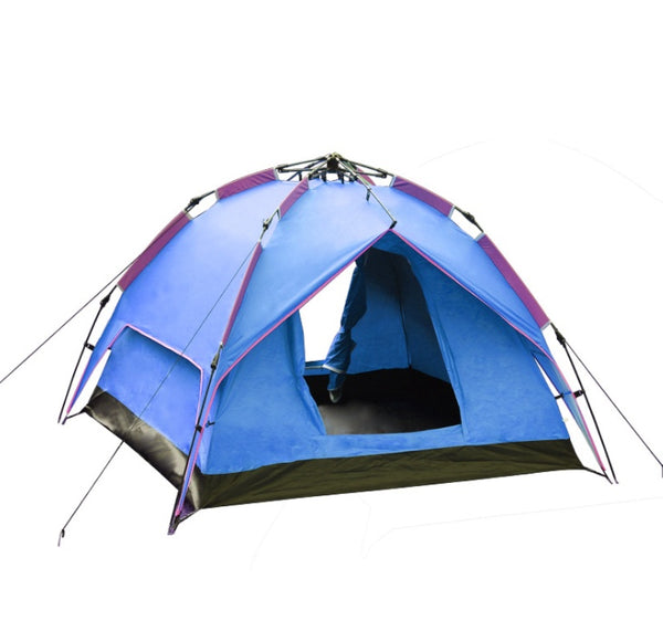 Outdoor Folding Tent Fully Automatic Quick Opening Tent 3-4 Person Self Driving Camping Tent Rain Proof Sun Proof Portable