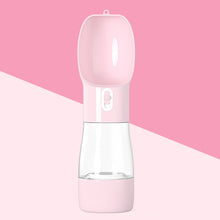 2-in-1 Portable Pet Water Bottle & Food Dispenser | Travel Dog & Cat Feeder with Drinking Bowl