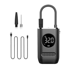 Car Air Pump Portable Mini Self Propelled Electric Tire Pump Handheld Wireless Digital Display Charging Pump
