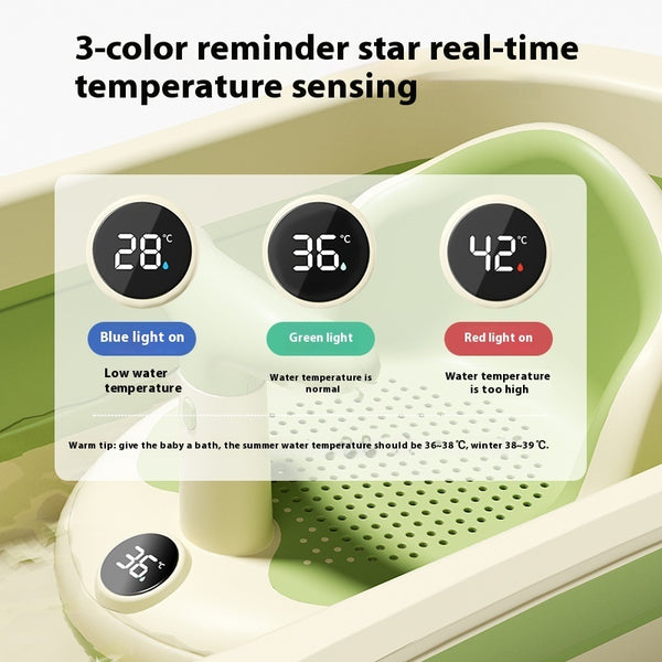 Portable Anti-Slip Baby Bath Seat – Ergonomic Shower Support Chair for Newborns & Toddlers