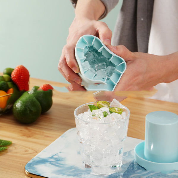 Silicone Round Ice Cube Mold DIY Freeze Maker for Refrigerator Barware Summer Drinks