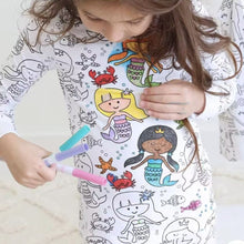 Kids DIY Pajama Set – Sketchable Graffiti Sleepwear for Boys & Girls | Long Sleeve Art Homewear