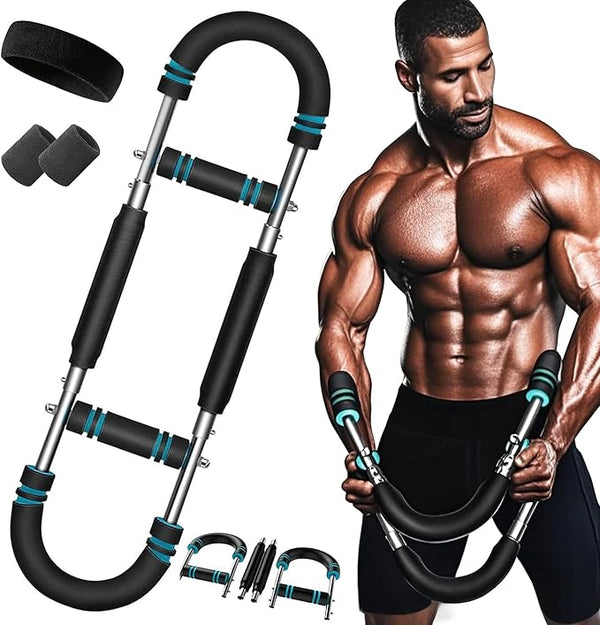Multi-functional U-shaped Arm Strengthener Chest Trainer Adjustable Forearm Strength Exerciser Home Gym Equipment Bodybuilding