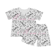 Kids DIY Pajama Set – Sketchable Graffiti Sleepwear for Boys & Girls | Long Sleeve Art Homewear