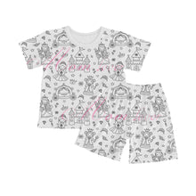 Kids DIY Pajama Set – Sketchable Graffiti Sleepwear for Boys & Girls | Long Sleeve Art Homewear