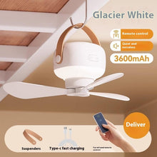 Small Electric Fan Camping Outdoor Tent Ultra-quiet Night Light
