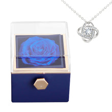 Rotating Eternal Rose Jewelry Box – Elegant Decorative Storage for Rings, Earrings & Necklaces | Romantic Wedding & Anniversary Gift