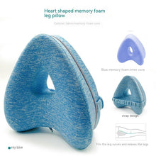 Memory Foam Leg Support Pillow – Ergonomic Heart-Shaped Design
