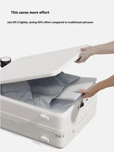 Multifunction Large Capacity Luggage Business Carry on Boarding USB Charging Cup Holder Front Opening Lid Trolley Suitcase