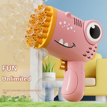 Dino Blast Bubble Gun – High-Power Multi-Hole Electric Bubble Machine Toy