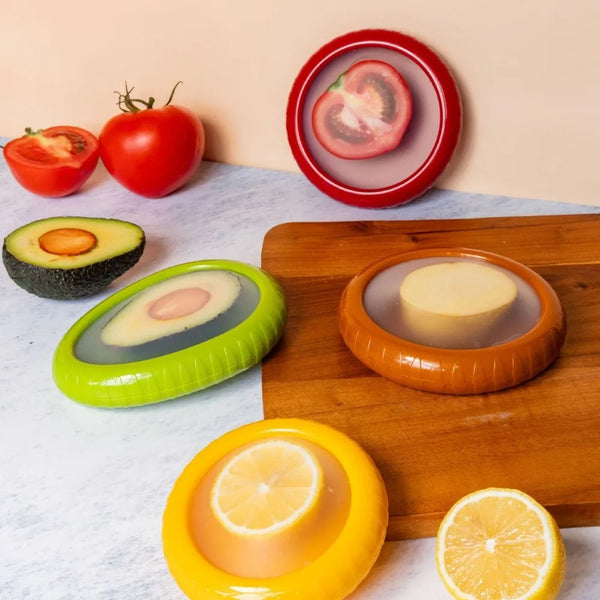 Reusable Kitchen Storage Box Vegetable Container Mini Avocado Onion for Kitchen Fruit Fresh-Keeping Refrigerator Storage Box