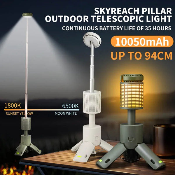 Outdoor Telescopic Camping Lantern Campsite Tripod Lamp