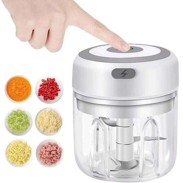 Wireless Mini Baby Food Supplement Electric Garlic Pulling Garlic Pressing Garlic Stirring Garlic
