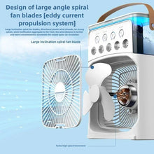 Portable Mini USB Air Humidifier Fan Water Mist Cooler 3-in-1 Cooler Fan LED Night Lights Air Conditioner Mini Electric Fan