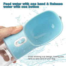 2-in-1 Portable Pet Water Bottle & Food Dispenser | Travel Dog & Cat Feeder with Drinking Bowl
