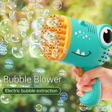 Dino Blast Bubble Gun – High-Power Multi-Hole Electric Bubble Machine Toy