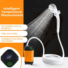 Outdoor Camping Portable Electric Shower Pump with Digital Display IPX7 Waterproof for Camping Travel Beach Pet Watering