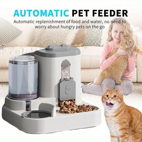 Automatic Pet Feeder Dog Basin Cat Bowl Supplies Water Dispenser