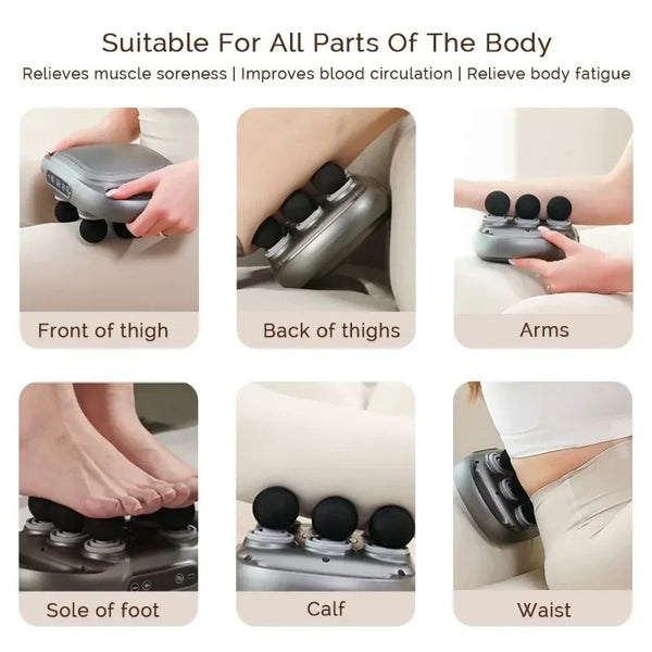 Superior-Electric High Frequency Muscle Massage Gun – Deep Tissue Percussion Massager with 6, 12, or 22 Heads for Pain Relief, Recovery & Relaxation