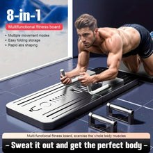 Multifunctional Fitness Board Flat Support Chest And Abdominal Muscle Equipment Household Abdominal Wheel