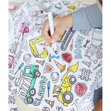 Kids DIY Pajama Set – Sketchable Graffiti Sleepwear for Boys & Girls | Long Sleeve Art Homewear