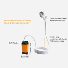 Outdoor Camping Portable Electric Shower Pump with Digital Display IPX7 Waterproof for Camping Travel Beach Pet Watering