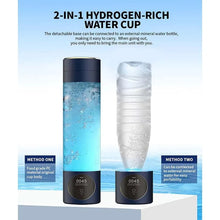 Hydrogen-Rich Water Bottle with PEM Ionizer – Portable USB Rechargeable Antioxidant Generator for Anti-Aging & Wellness