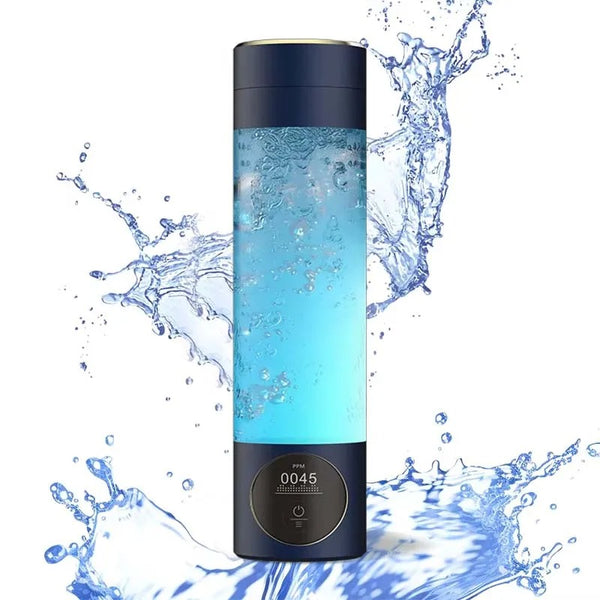 Hydrogen-Rich Water Bottle with PEM Ionizer – Portable USB Rechargeable Antioxidant Generator for Anti-Aging & Wellness