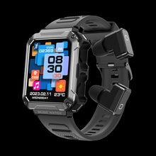Sports Smart Watch TWS Bluetooth Headset Call 2in1 Smartwatch 400mAH Extra Long Standby 3ATM Technology 1.96