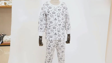 Kids DIY Pajama Set – Sketchable Graffiti Sleepwear for Boys & Girls | Long Sleeve Art Homewear