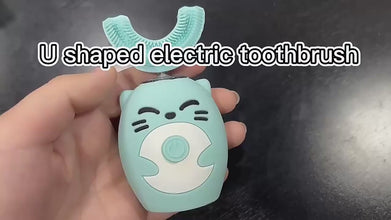 Children's U-shaped Ultrasonic Mouth Type Electric Toothbrush | Waterproof, Teeth Whitening & Gentle Care