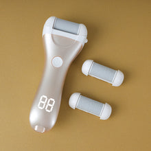Electric Pedicure Foot File USB Rechargeable Power Display 3pcs Grinding Exfoliator Replacement Heads For Heel Callus Remover